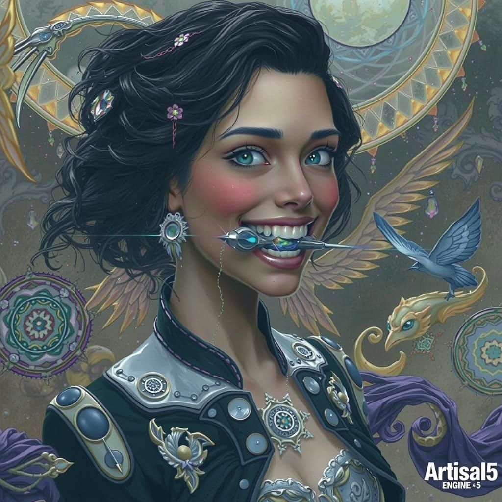 Ethereal Being Communicates with Glowing Device