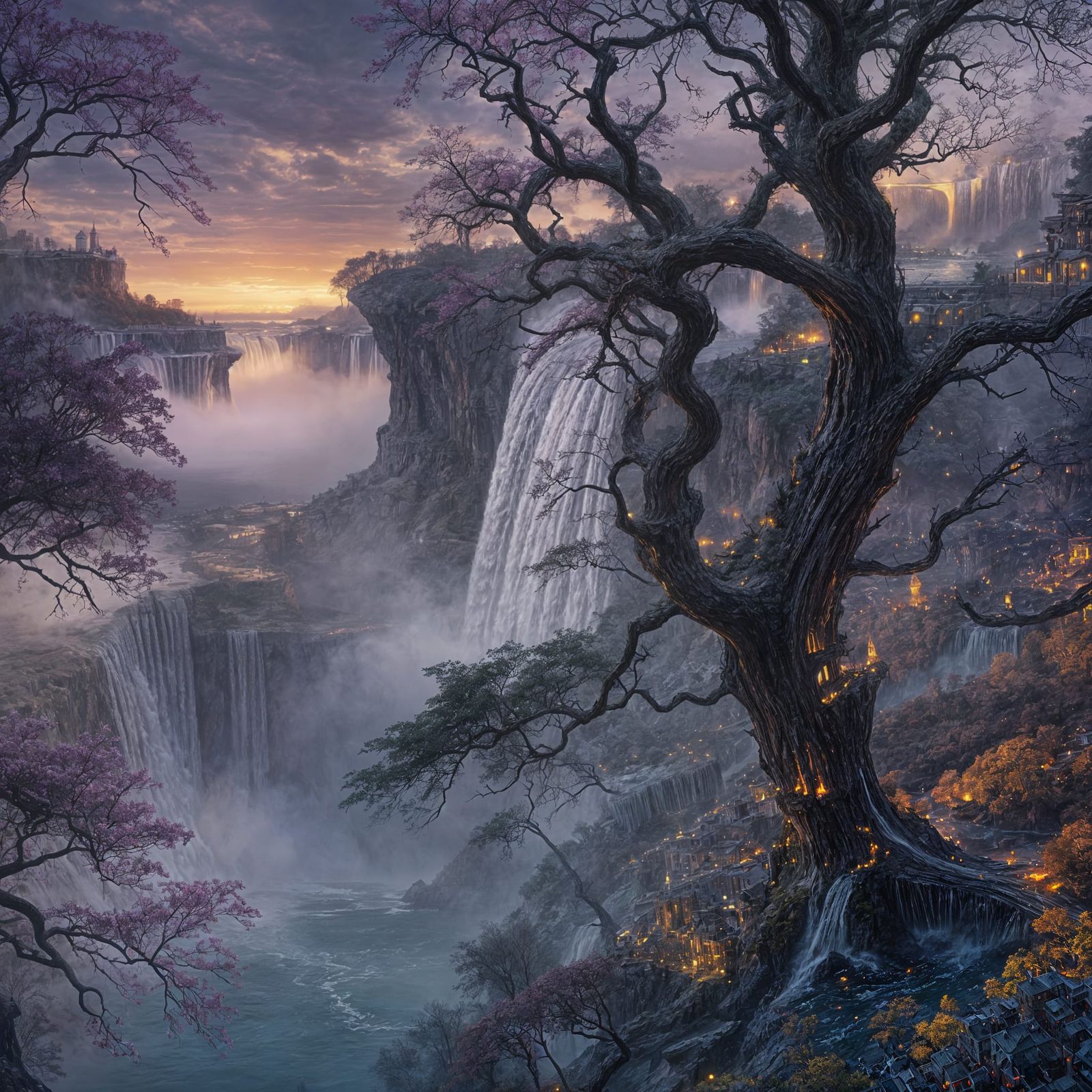Niagara Falls: Dark Fantasy Concept Art