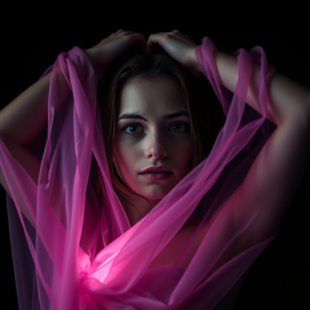 Ethereal Youth in Luminous Void