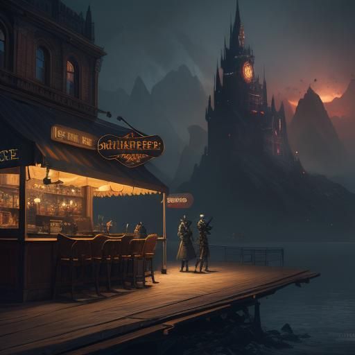 Fantastical Matte Painting with Intricate Details