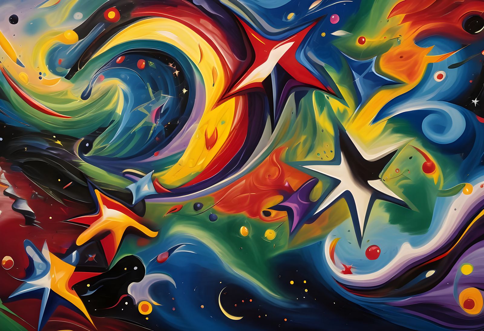 Vast 3D Vortex Maelstroms of Paint and Plasma