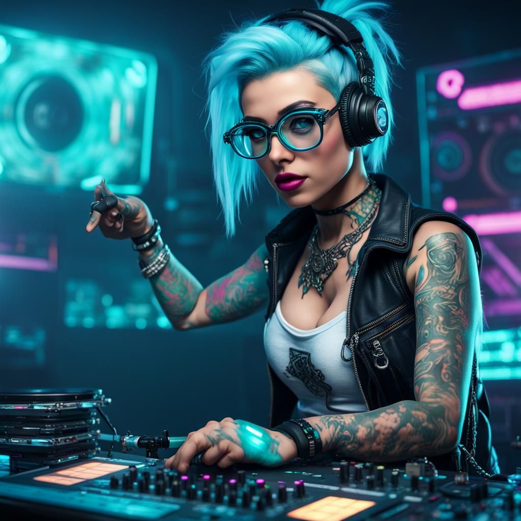 Bratz Doll DJ in Aquamarine Lightning Storm