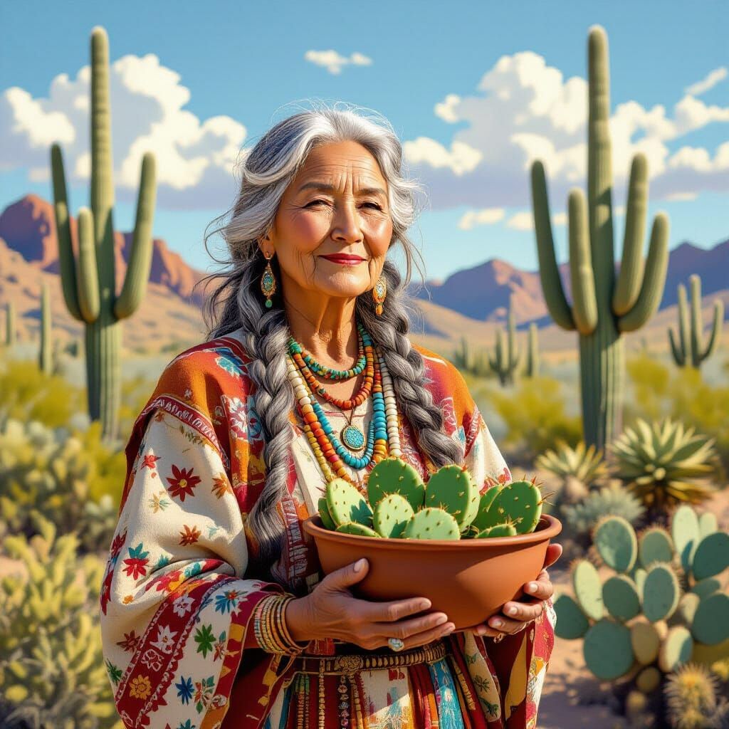 Southwest Goddess of the Cactus Harvest