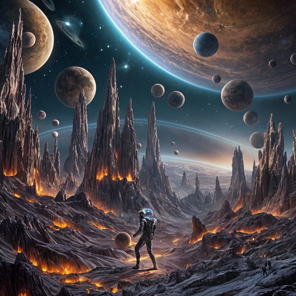 Hyperrealistic Alien Dance in Space