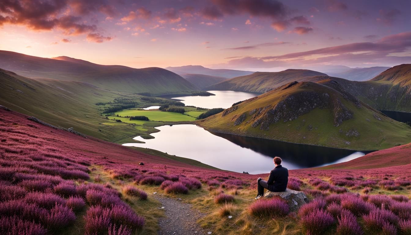 Lake District Sunset Landscape