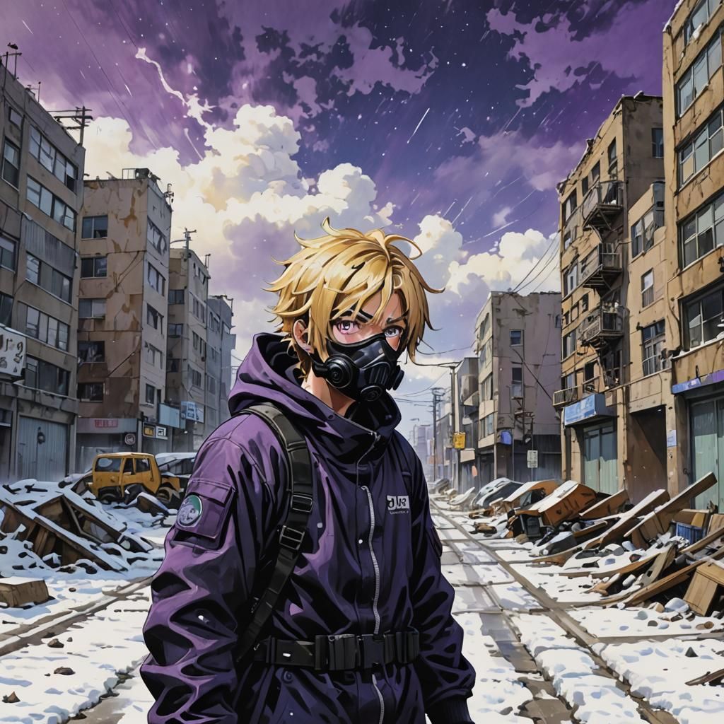 Toxic Recluse Ponders Ruin in Snowy Expanse