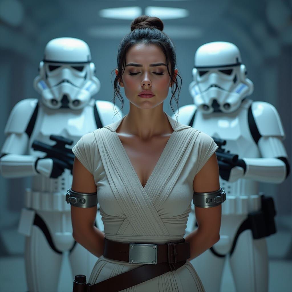 Rey Skywalker Searched By Stormtroopers