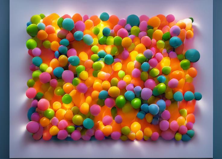 Botanical Tunnel Illustration in Electric Pastel Colors