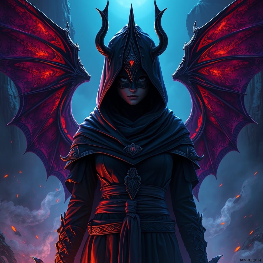 Sith Warrior in Mystical Realm: Matte Painting