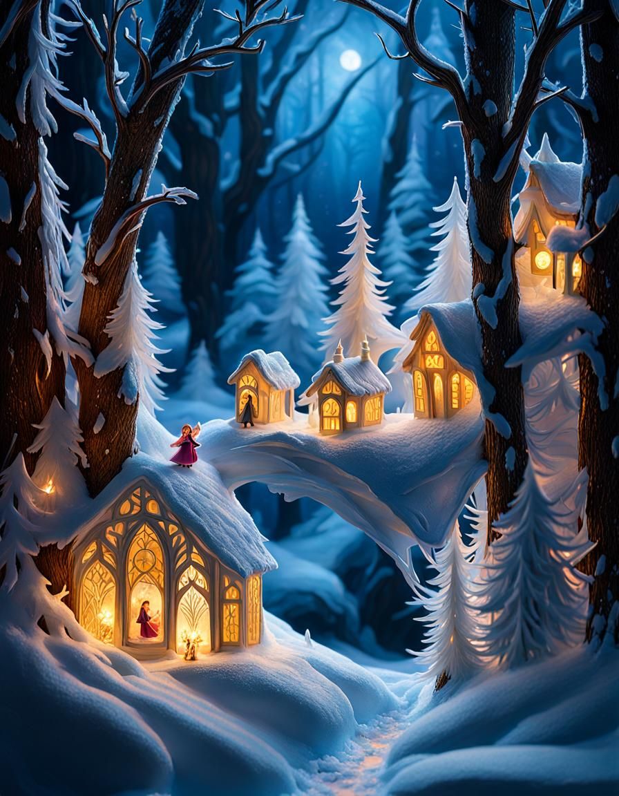 Snowy Village