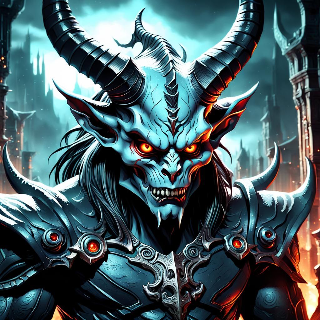 Dark Fantasy Devil in Anime Key Visual