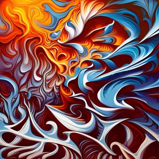 Colorful Graffiti Art with Oil Gouache Textures