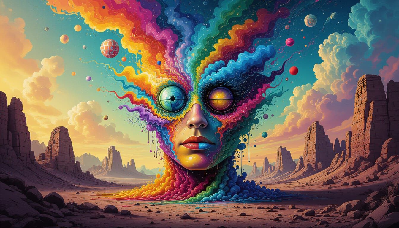 Extremely Outlandish, Bizarre, Surreal, Vivid, Colorful AI A...