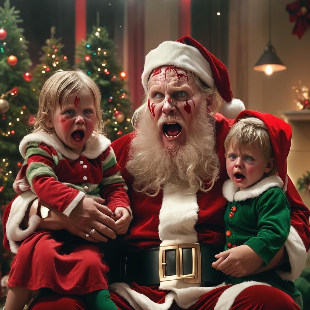 Gary Busey as Deranged Mall Santa Claus