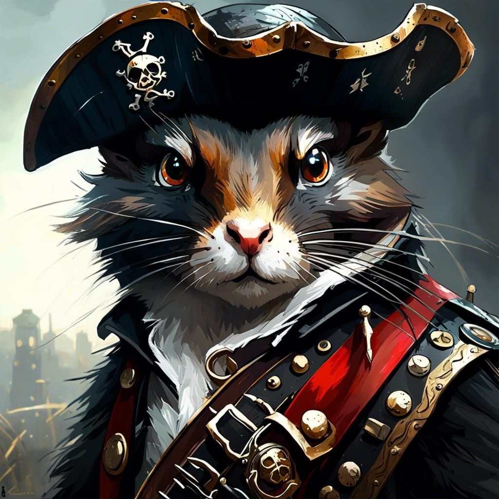 A pirate grey squirrel