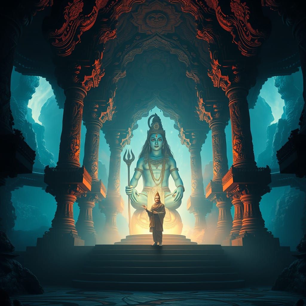 God of Destruction in Ancient Temple