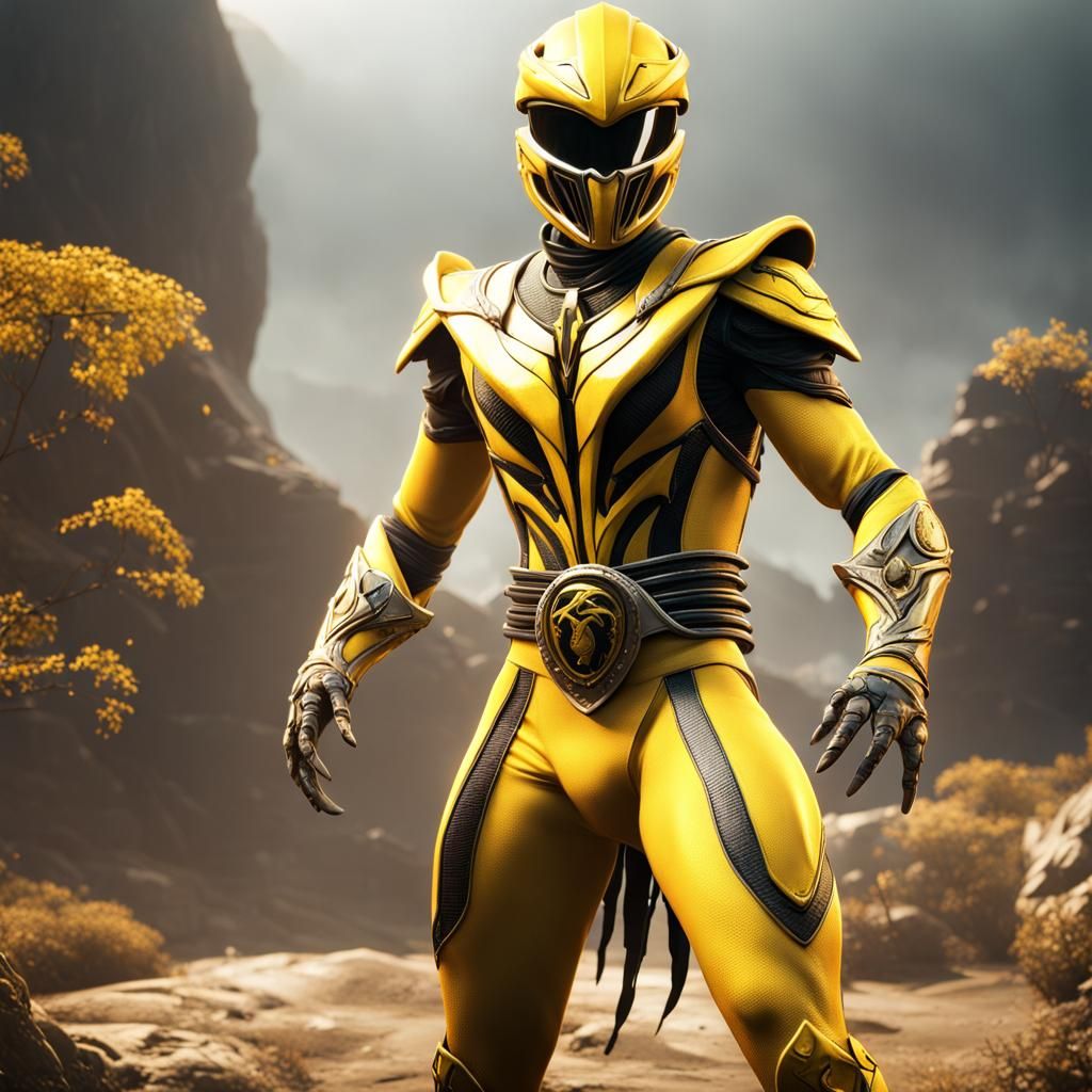 Scorpion Power Ranger: Detailed Matte Painting