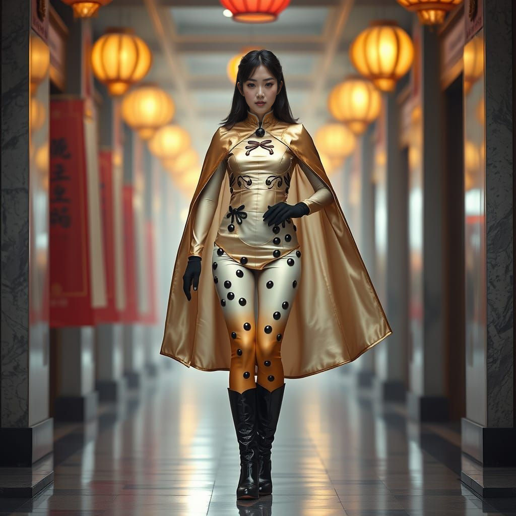 Stunning Pearl Milk Tea Lady in Cinematic 4K HDR Style