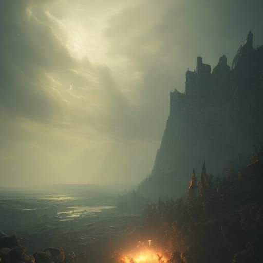 Epic Fart in the Wind: Dark Fantasy Art