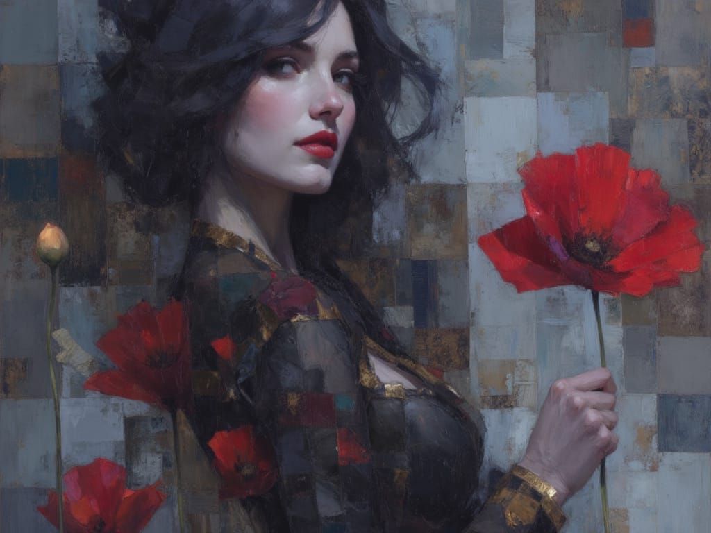 AI Generated Image of Earth and Rose