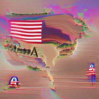 Abstract AI Image Representing America