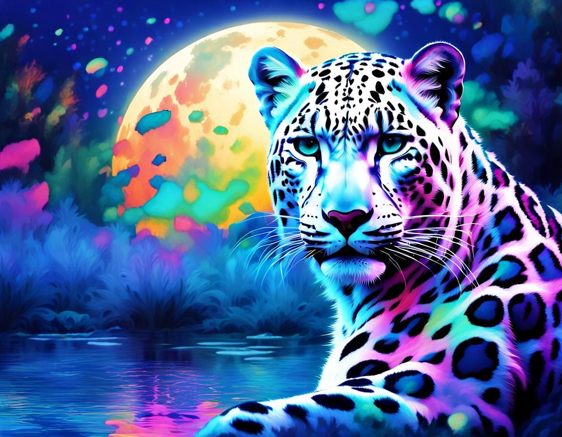 Now it's a white magical leopard