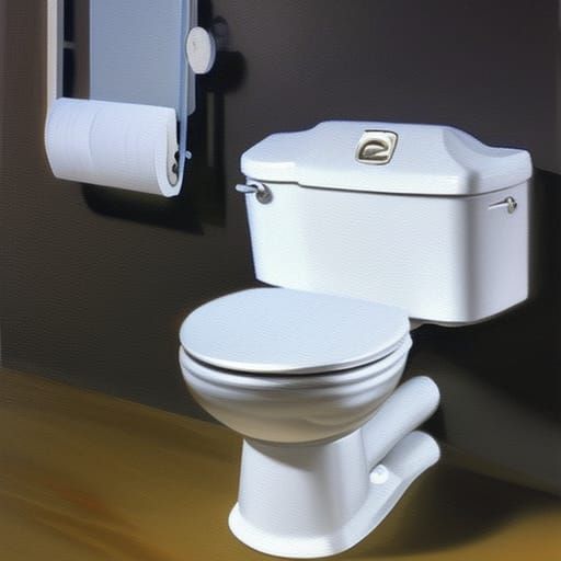 Hyperrealistic Toilet Paper Oil Painting