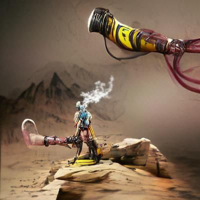 Borderlands Inspired Hookah Design