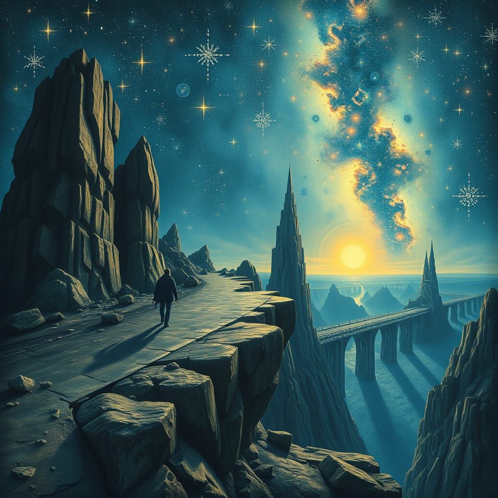 Traveler Gazing at the Eye of the Sleeping Goddess