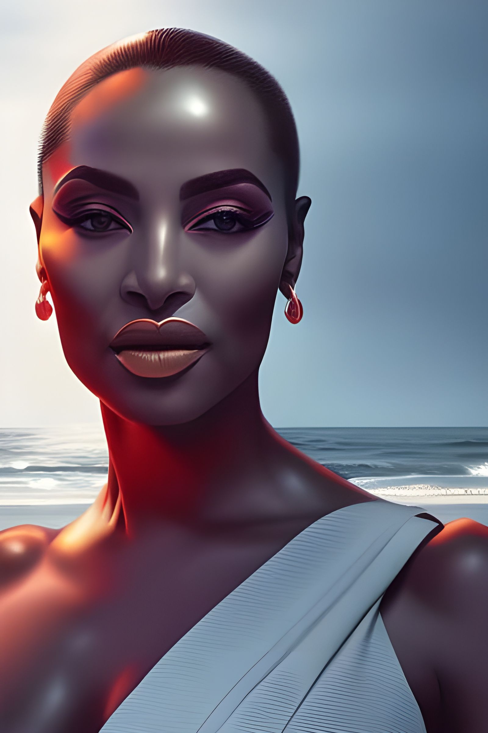 Sade Adu At The Beach