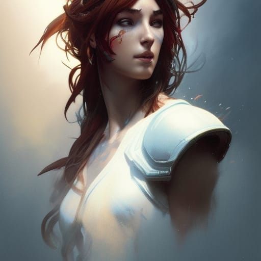 Detailed Portrait of a Hyperdetailed Warrior Goddess