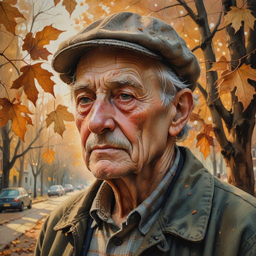 Ethereal Autumn Portrait in Soft Golden Light