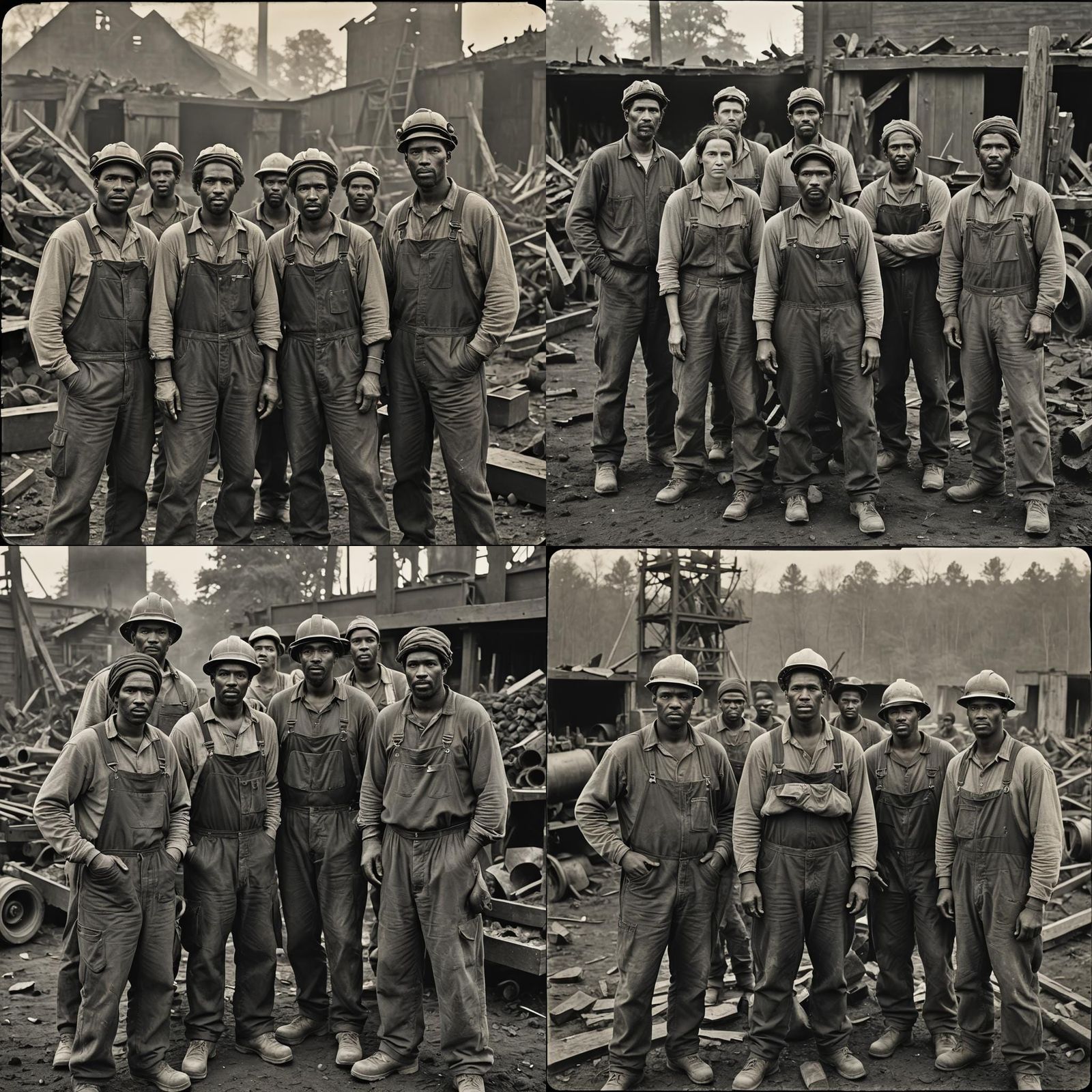 American Charcoal Workers: A Vintage Black and White Photogr...