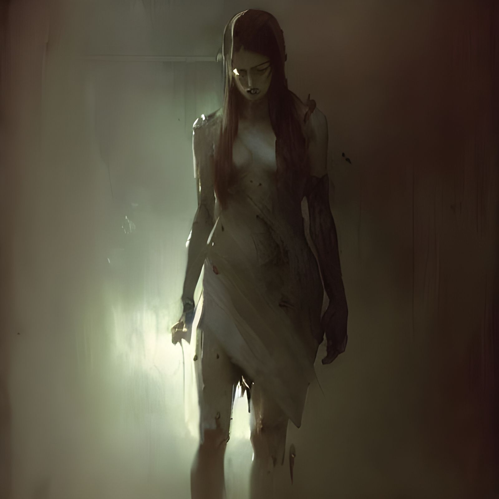 Sinister Wounded Soul: A Dark Fantasy Art Piece