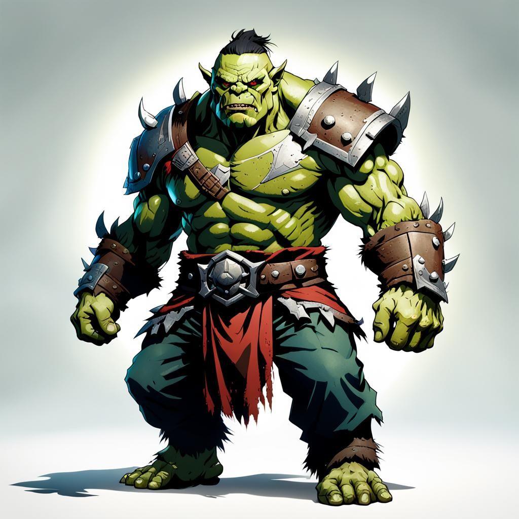 Orc Leader Full Body Anime Manga Scan