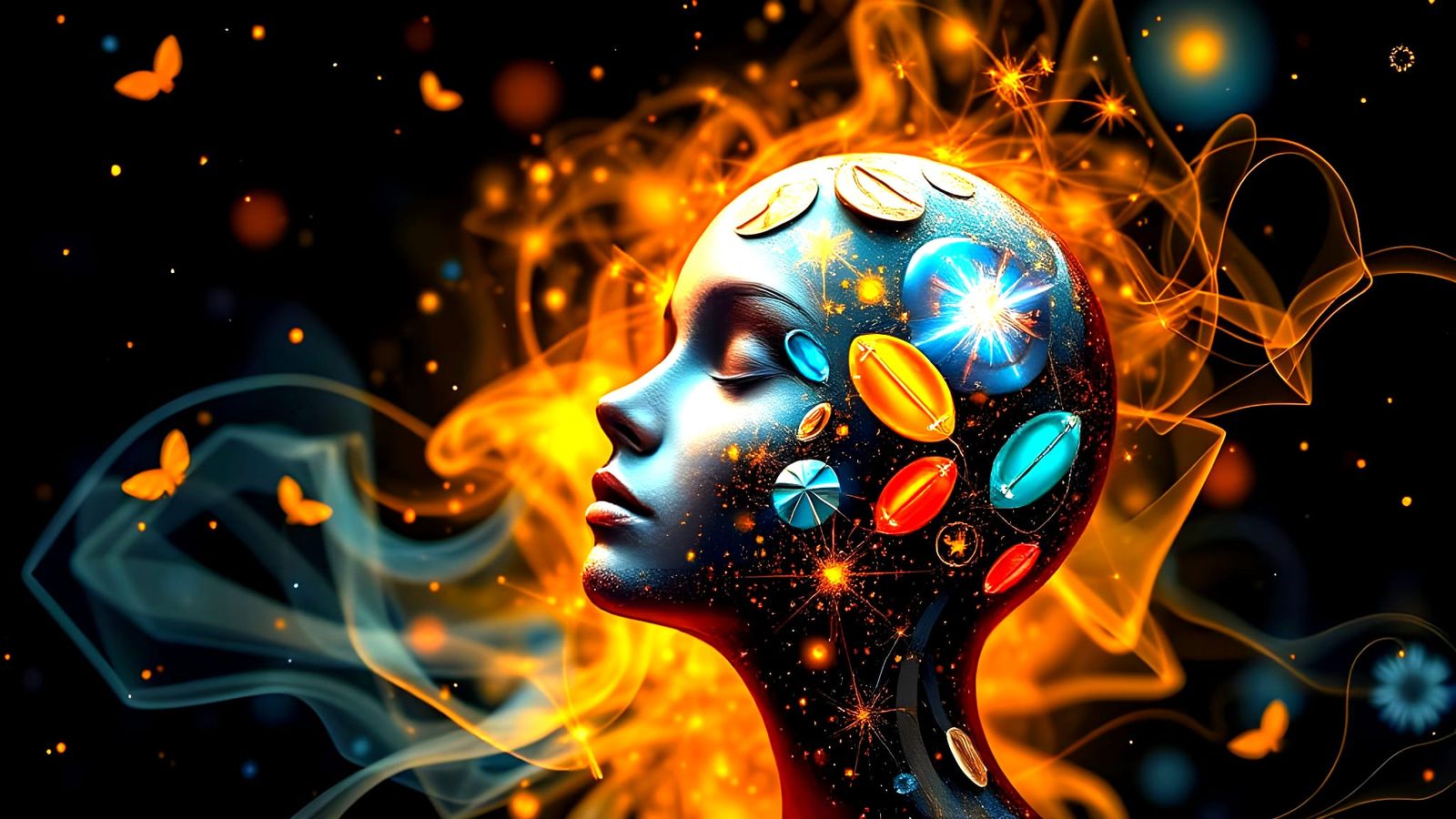 Inner Light Illuminates the Soul in Cosmic Harmony