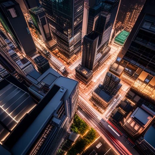Vibrant Tokyo Cityscape at Night in 3D