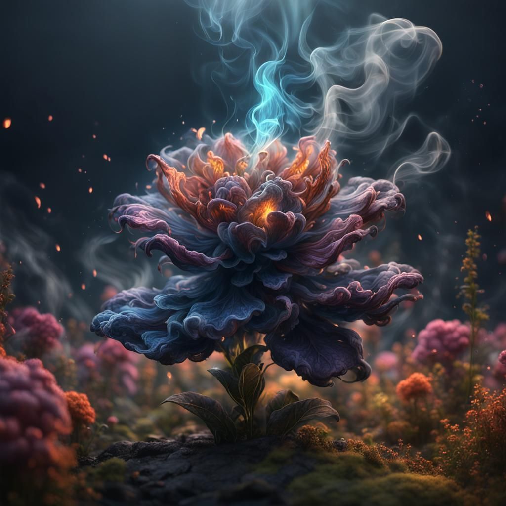 Smoke Forming Flower