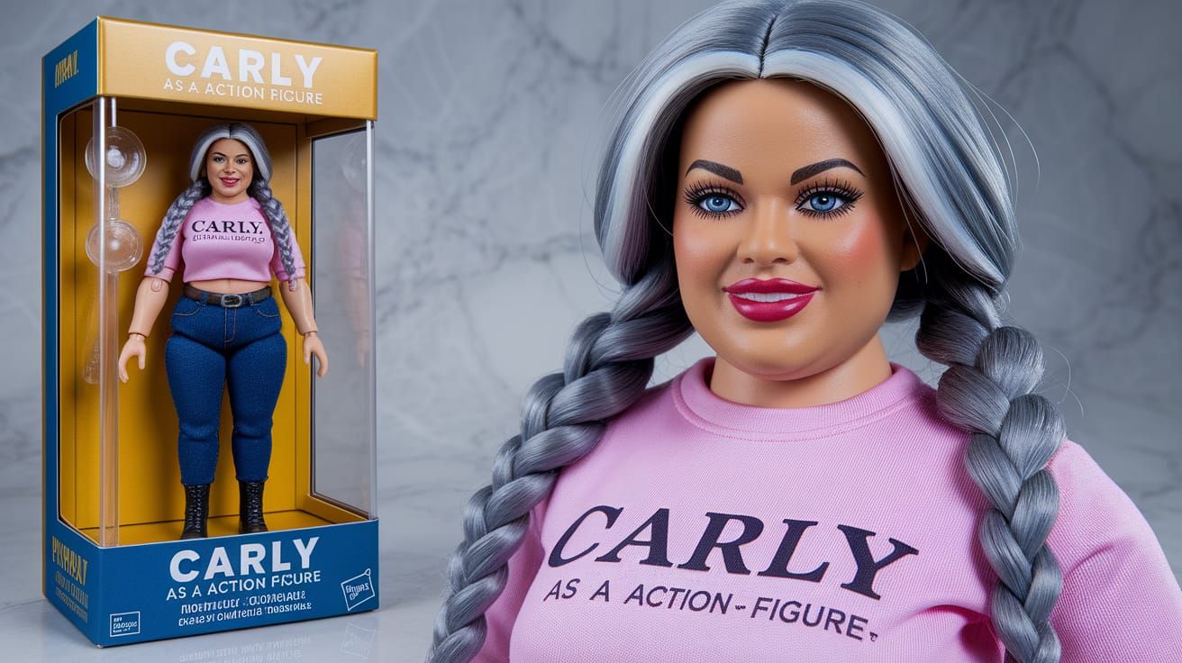Ultra Realistic Plus Size Action Figure Carly in a Box