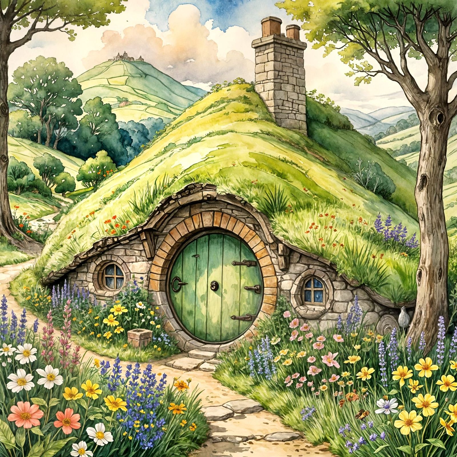A cozy hobbit hole