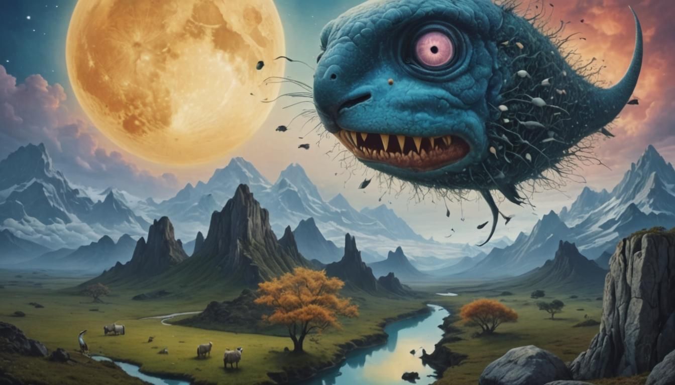 Surreal Animal Generated by AI