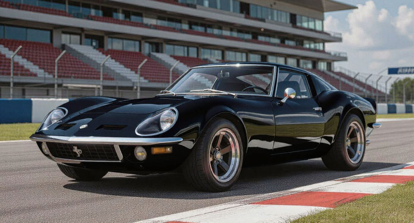 Retro-Modern Sports Car Inspired by Opel GT Design