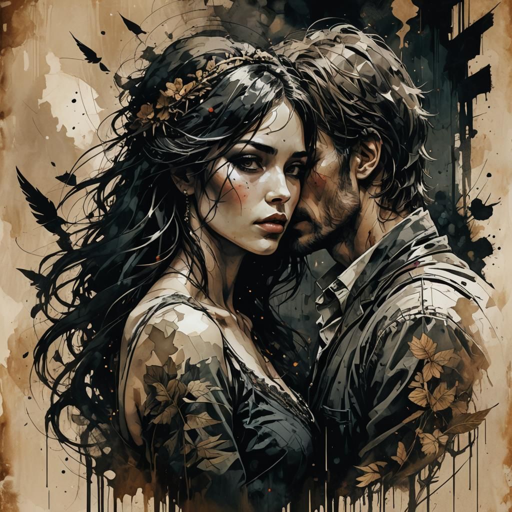 Nostalgic Digital Painting in Romantic Expressionism Style