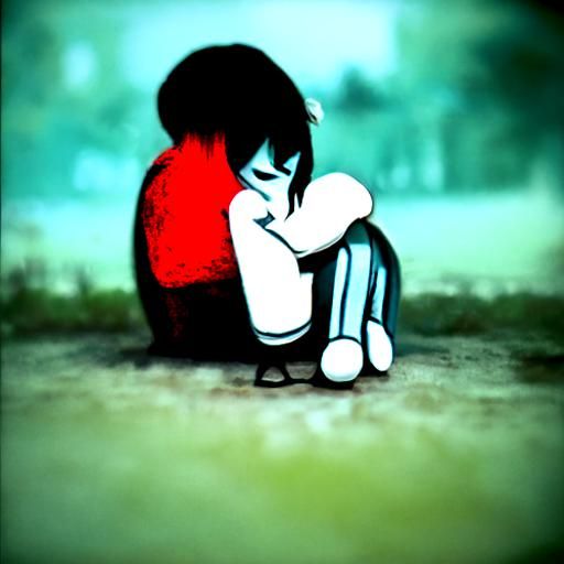 Abstract Expression of Sadness