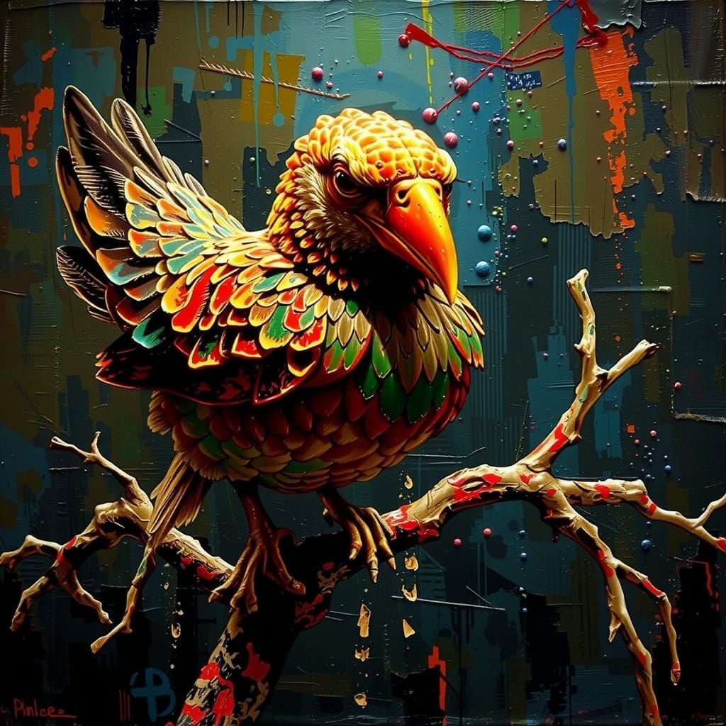 Painterly Style Painting with Textured Brushstrokes