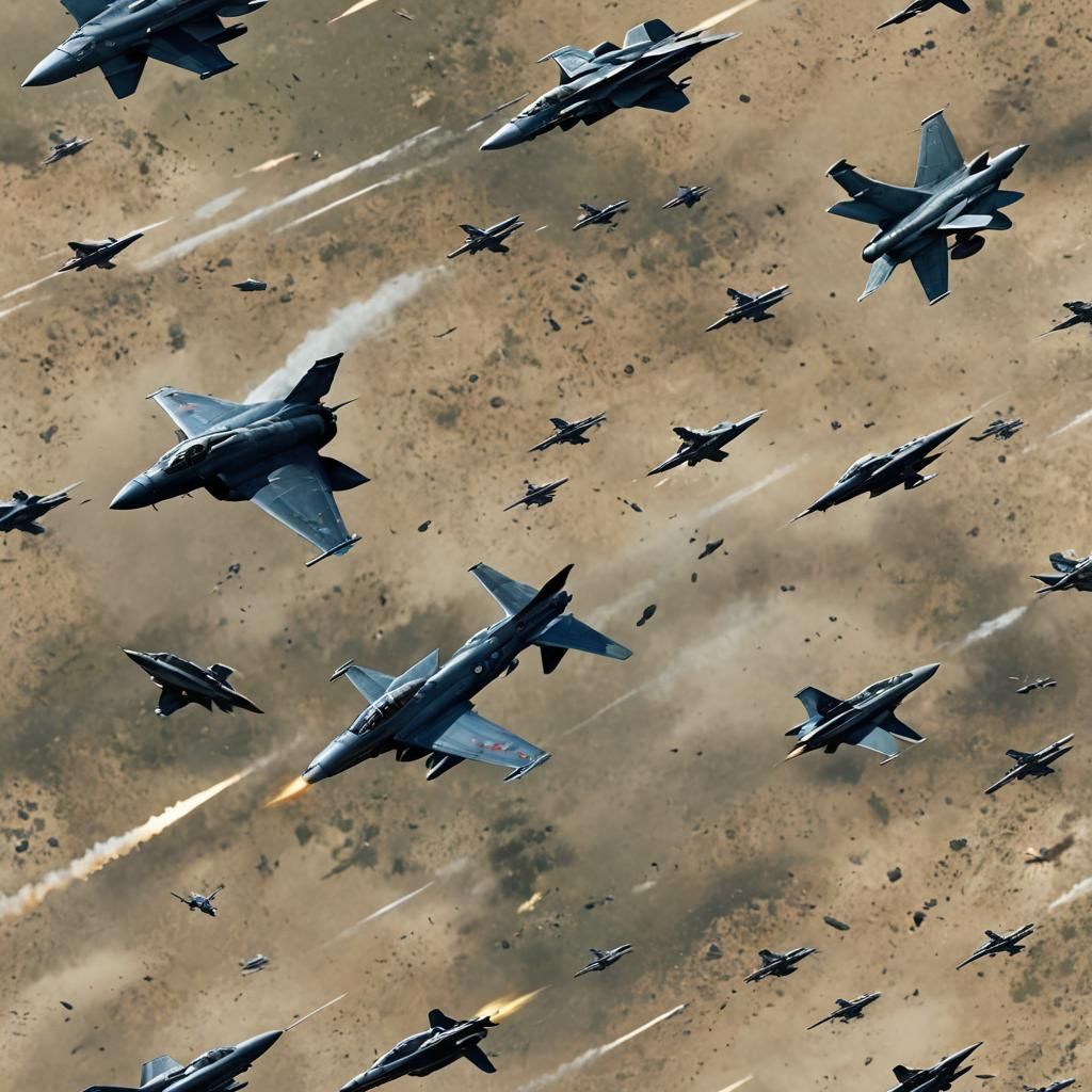 Tank Versus Jet Fighter: Intense Combat