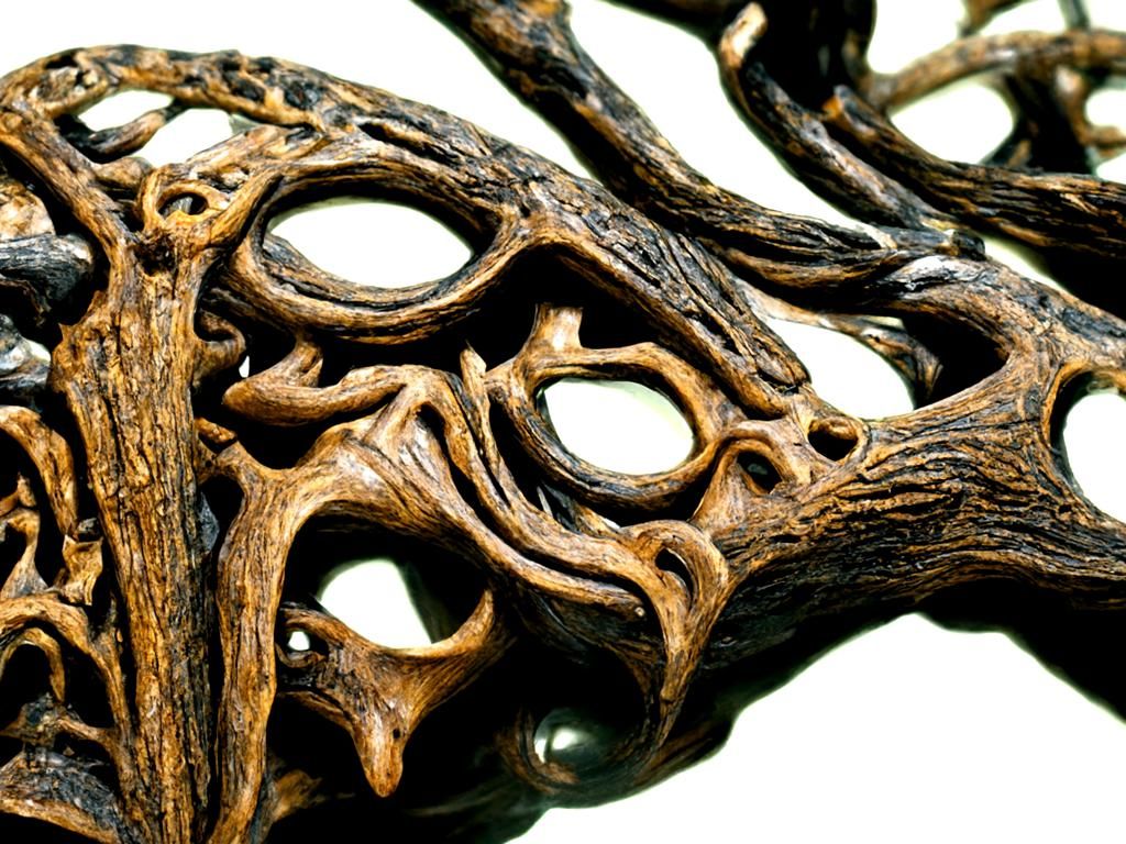 Carved Wooden Phantoms in Resin