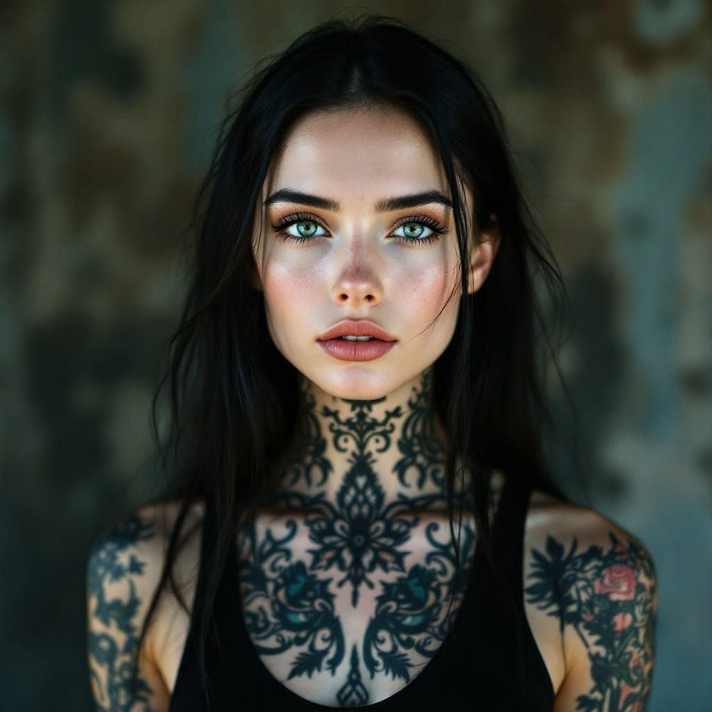 Elegant Beauty with Cinematic Flair