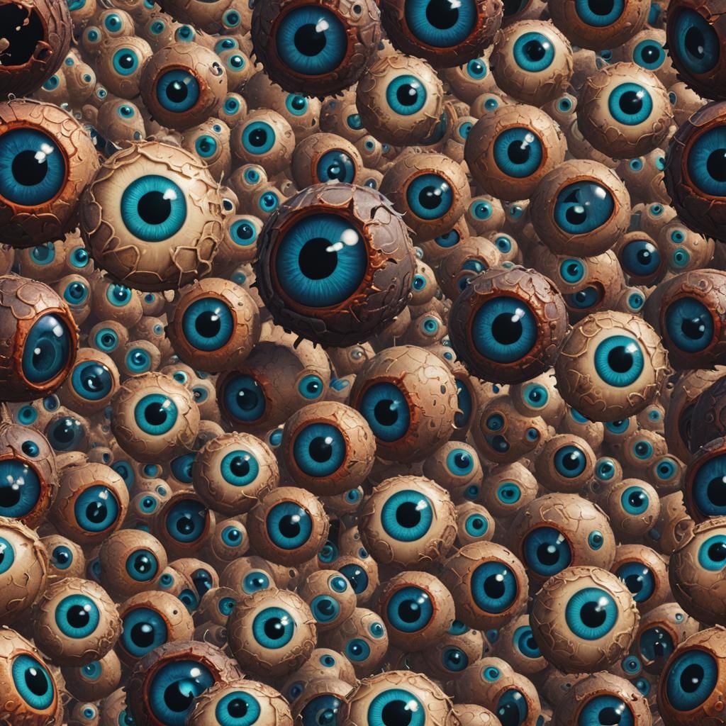 Fantastical Eyeballs as Detailed Matte Painting