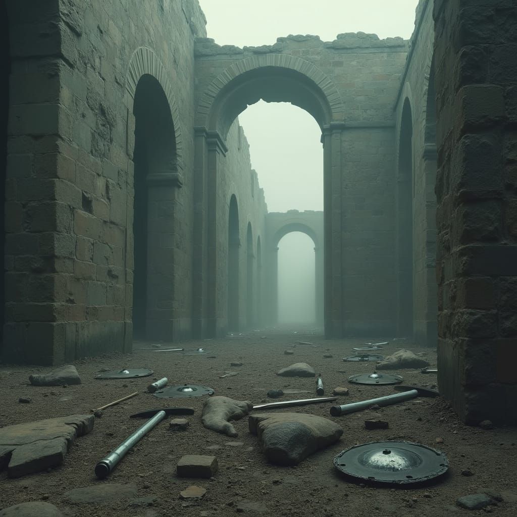 Forsaken Battlefield in Dark Mystical Style